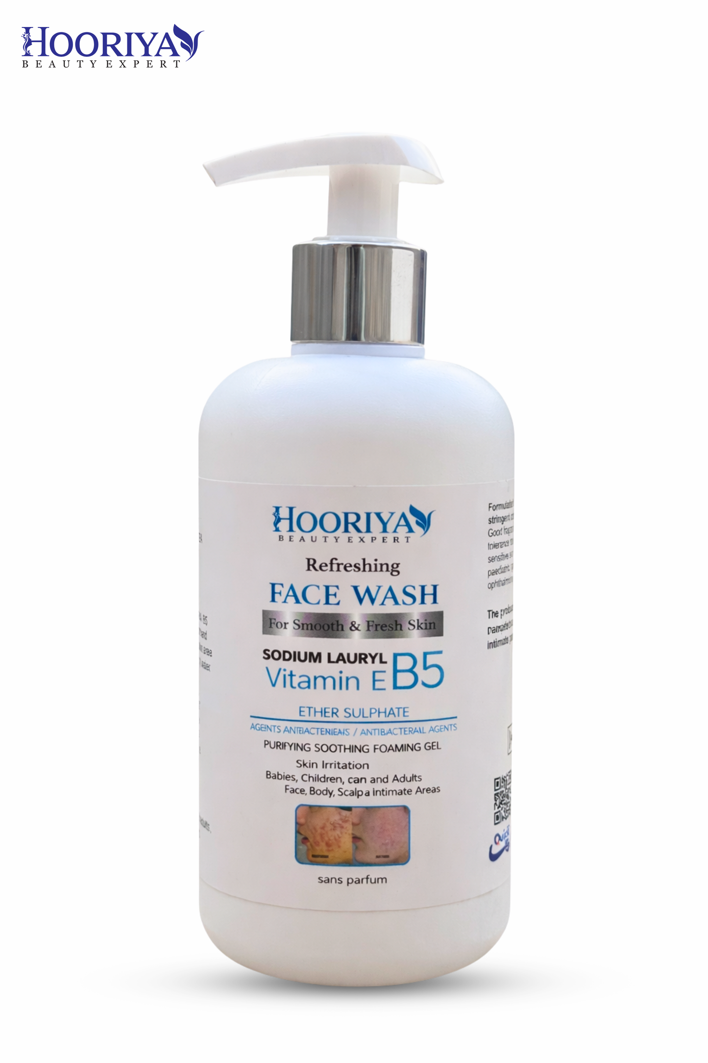 Hooriya Refreshing Face Wash Vitamin E & B5 – Deep Clean & Soothing Gel