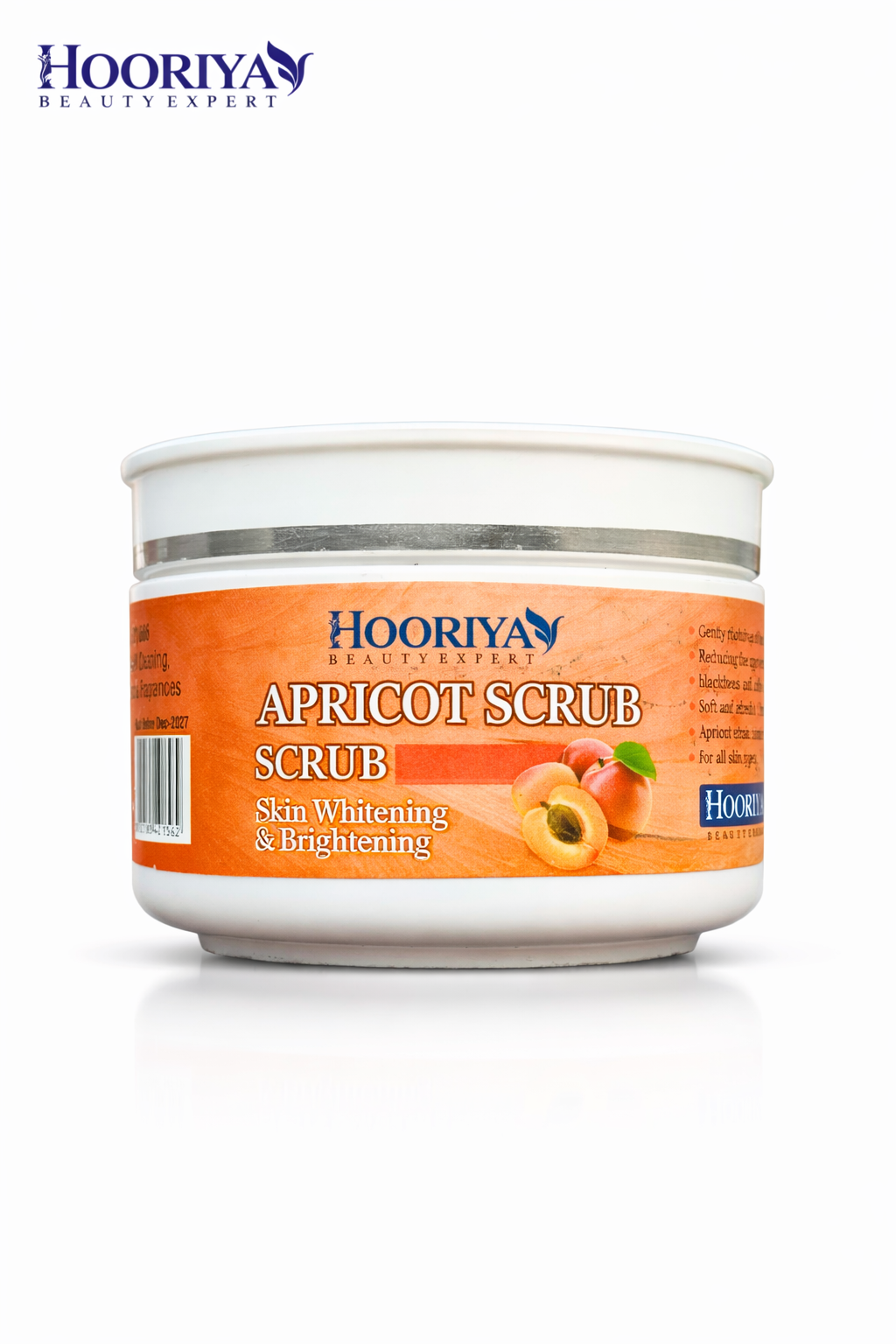 Hooriya Apricot Scrub – Skin Whitening & Brightening Exfoliating Scrub