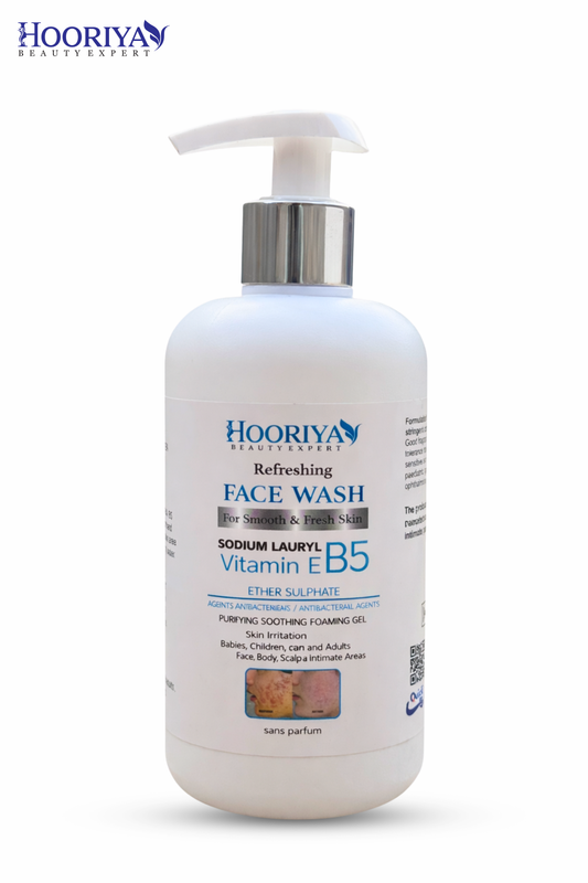 Hooriya Refreshing Face Wash Vitamin E & B5 – Deep Clean & Soothing Gel