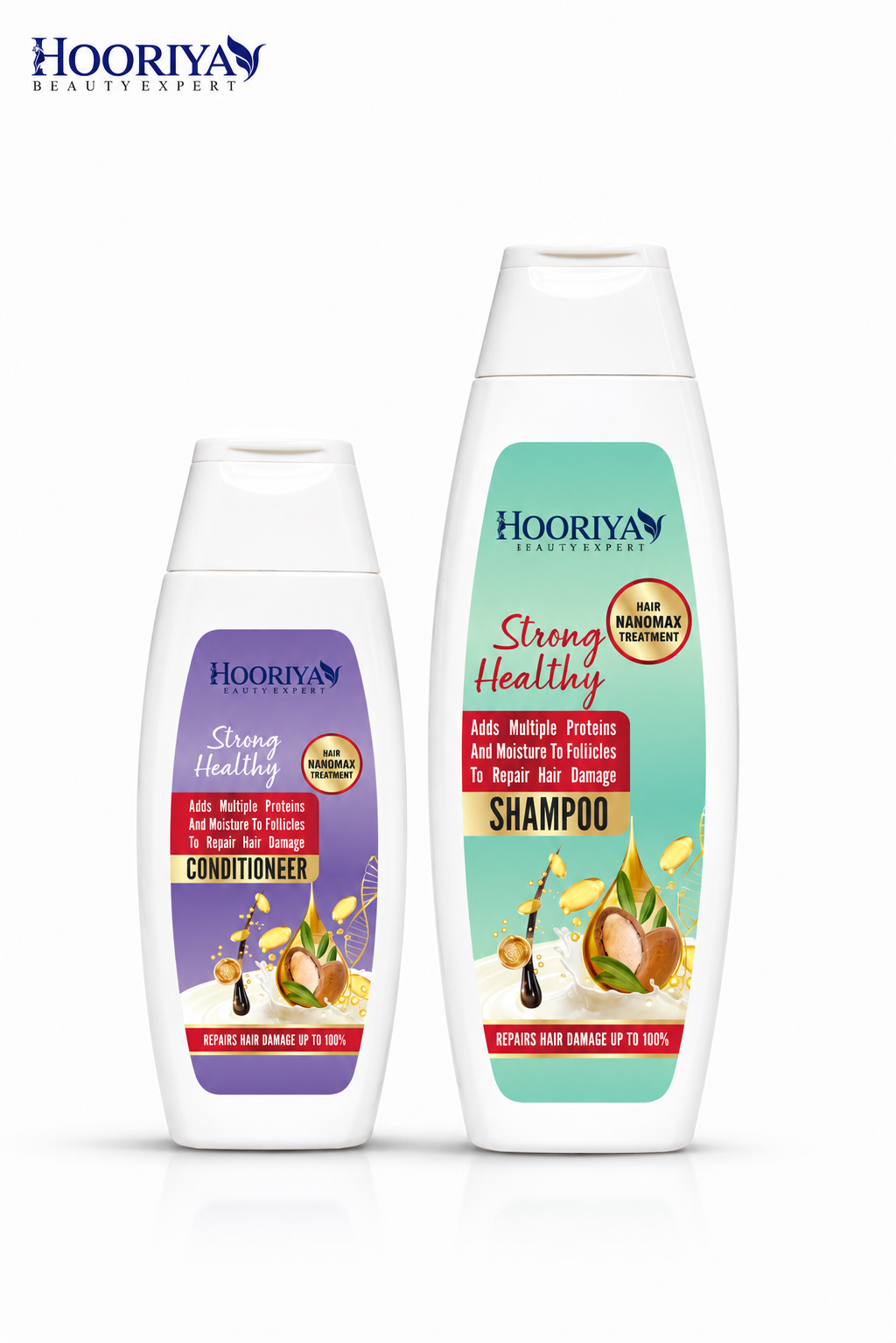 Hooriya Strong Healthy Hair Nanomax Treatment Shampoo & Conditioner Set