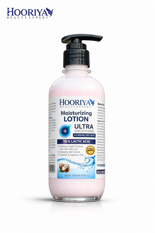 Hooriya Moisturizing Lotion Ultra Smoothing 15% Lactic Acid – For Rough & Dry Skin